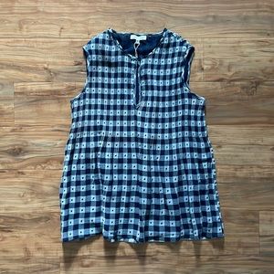 NWT Max Studio checkered tank